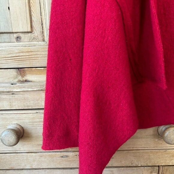 CAbi Medium Red Boiled Wool Cardigan - Picture 6 of 12